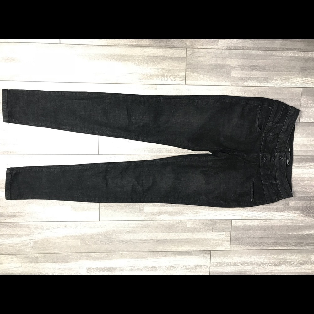 3-button High waisted jeans